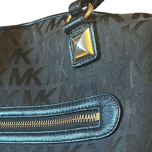 Michael Kors Calista LG Satchel‎ Bag Signature Black - Picture 11 of 15